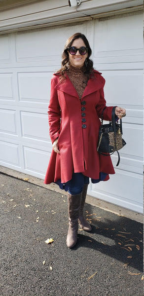 Women's Swirl Wilhemina Wonka Steampunk Handmade coat