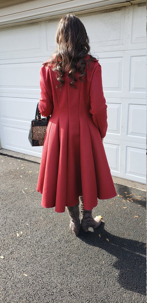Women's Swirl Wilhemina Wonka Steampunk Handmade coat