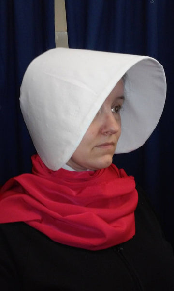 READY TO SHIP in small only medium and large only Handmaid's Tale Costume  Dress bonnet and bag.