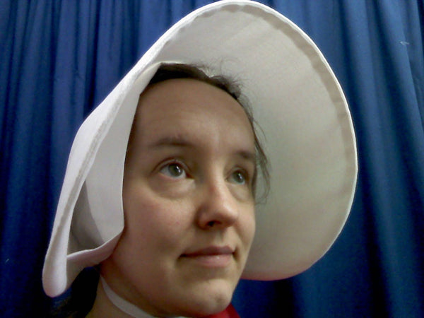 READY TO SHIP in small only medium and large only Handmaid's Tale Costume  Dress bonnet and bag.