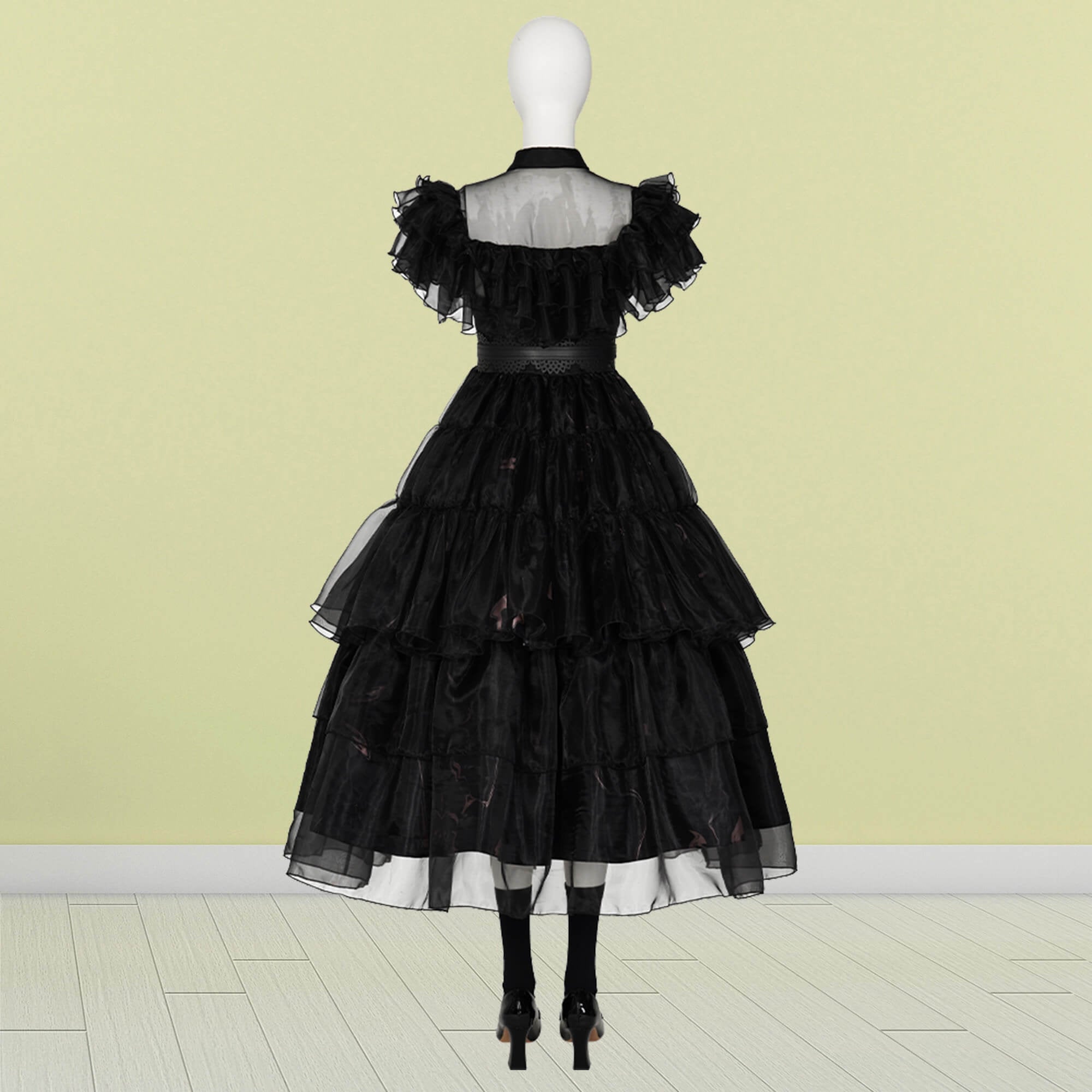 Costume Cosplay Black Lace Dress Women Outfit The Addams Family Wednes –  Cosplayrr