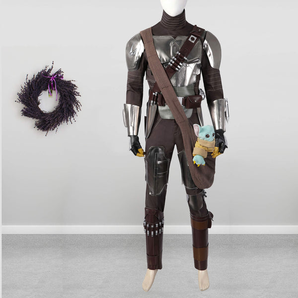 Costume Cosplay Suit Halloween Outfit Men Outfit The Mandalorian Season 3 Din Djarin