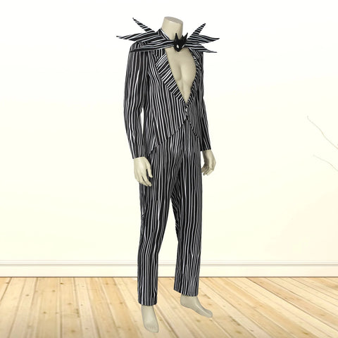 Costume Cosplay Suit Halloween Outfit The Nightmare Before Christmas Jack Skellington