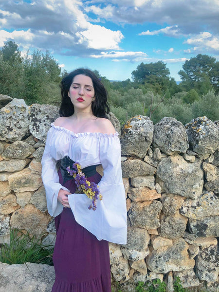 Tailor made cottagecore innocent cotton spring dress The soul of flowers dress