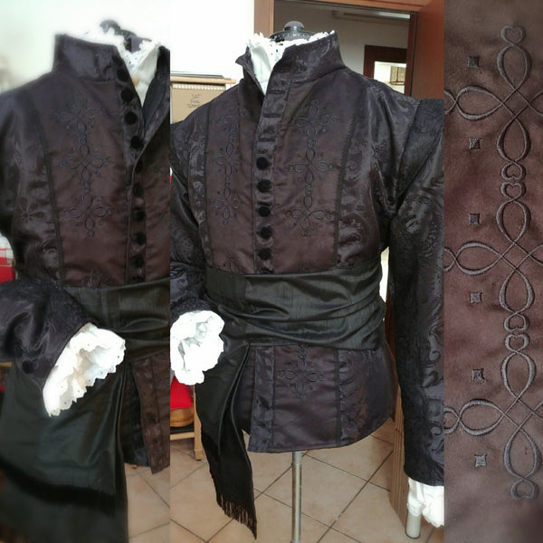 The three Musketeers larp renaissance men's costume set MADE TO ORDER 5 piece costumes