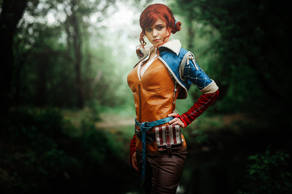 Female costume charmed sorceress charmer Triss Merigold Maribor halloween costume costume party Triss Merigold Costume Witch cosplay Witcher
