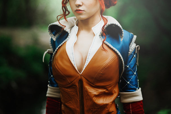 Female costume charmed sorceress charmer Triss Merigold Maribor halloween costume costume party Triss Merigold Costume Witch cosplay Witcher