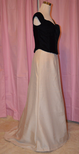 Handmade Gothic blouse Woman Special occasion fashion Vampire Vittorian skirt Evening dress