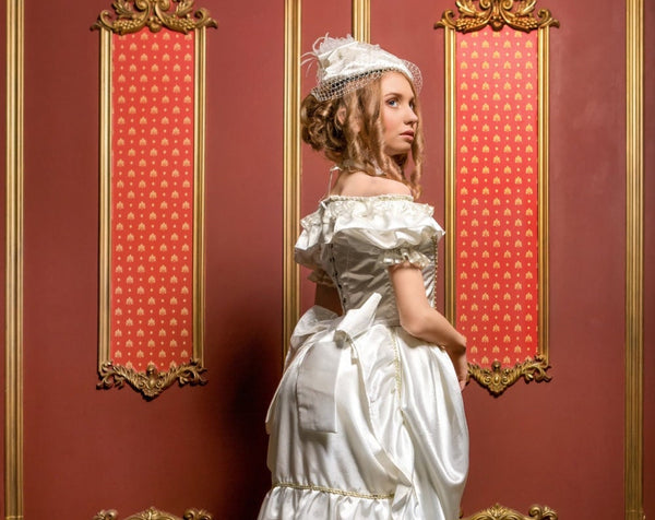 Bustle dress 1885 Wedding dress Victorian dress