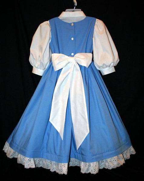 Blue CHILD Size w Bow MOM2RTK BELLE Provincial Village Costume