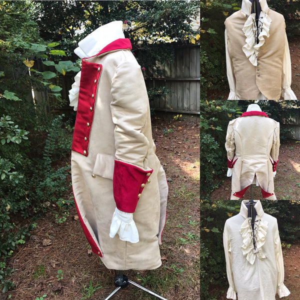 From Beauty and the Beast 2017 Costume Cosplay Adult Live Action Inspired Village Gaston Red Brown Coat and Vest