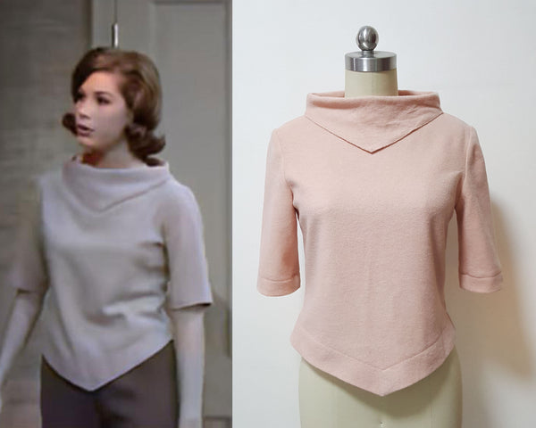 Fall winter sweater 100% Wool 1960s blouse Custom Made Women Blouse Vintage Mary Tyler inspired Knit Sweater 1960s sweater