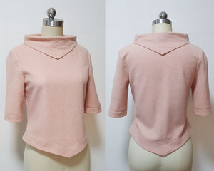 Fall winter sweater 100% Wool 1960s blouse Custom Made Women Blouse Vintage Mary Tyler inspired Knit Sweater 1960s sweater