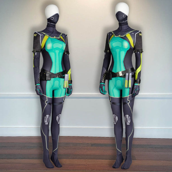 Jumpsuit Full Outfit Set Valorant Halloween Outfit Viper Valorant Costume Cosplay
