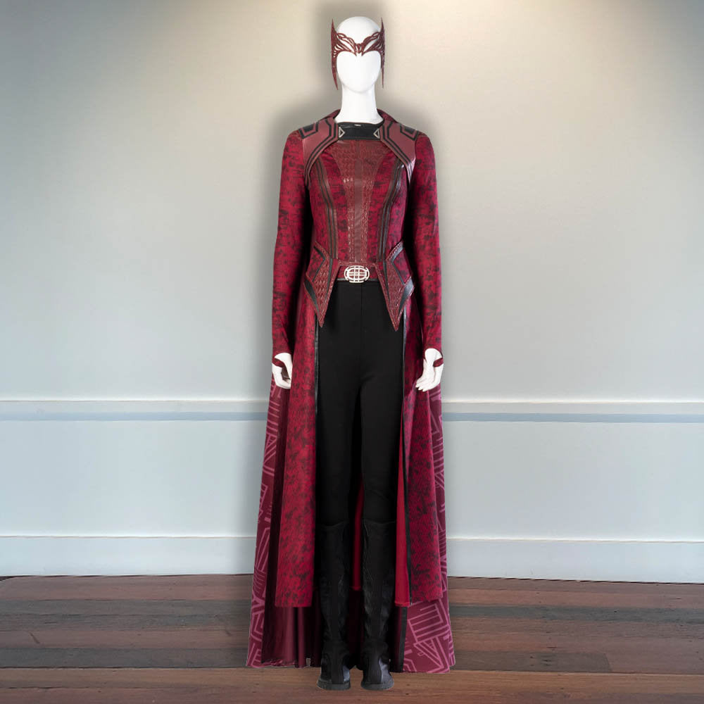 Outfit Dr. Strange in Multiverse of Madness Halloween Outfit Wanda Scarlet Witch Maximoff Cosplay Costume