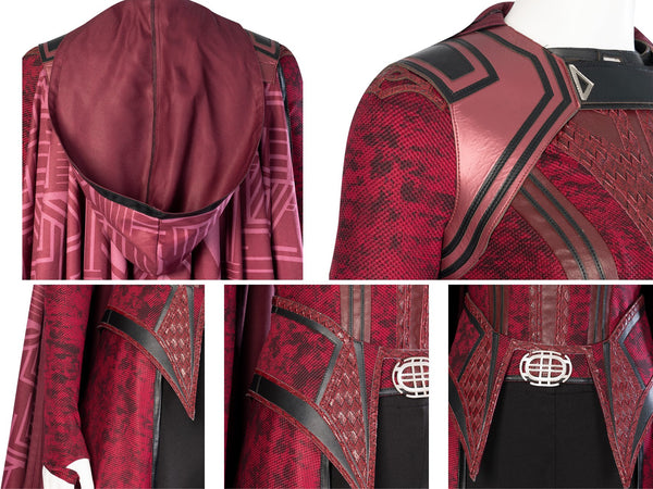 Outfit Dr. Strange in Multiverse of Madness Halloween Outfit Wanda Scarlet Witch Maximoff Cosplay Costume