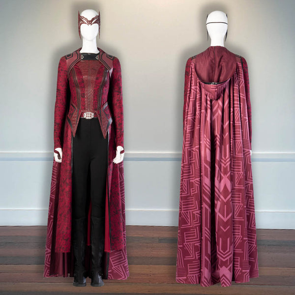 Outfit Dr. Strange in Multiverse of Madness Halloween Outfit Wanda Scarlet Witch Maximoff Cosplay Costume