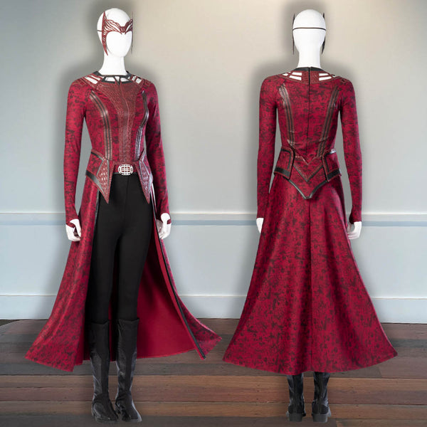 Outfit Dr. Strange in Multiverse of Madness Halloween Outfit Wanda Scarlet Witch Maximoff Cosplay Costume