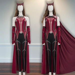 Outfit Halloween Wanda Vision Outfit Wanda Vision Scarlet Witch Costume Cosplay