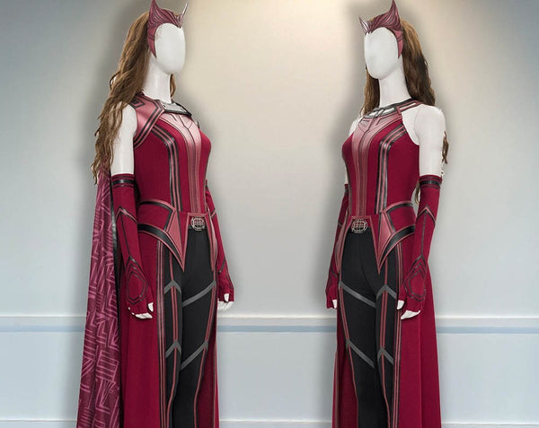 Outfit Halloween Wanda Vision Outfit Wanda Vision Scarlet Witch Costume Cosplay