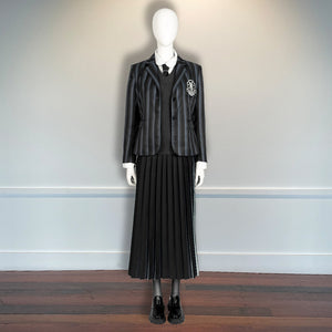 Outfit The Addams Family Wednesday Halloween Suit Wednesday Addams Cosplay School Uniform Costume