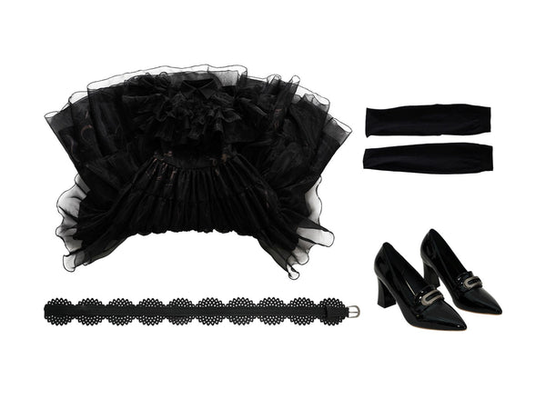 The Addams Family Wednesday Halloween Suit Wednesday Addams Dance Dress Raven Black Party Cosplay Costumes
