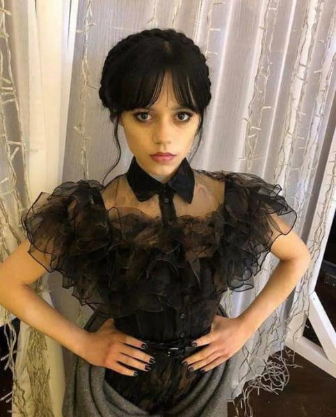Cosplay Costume Wednesday Addams Dress