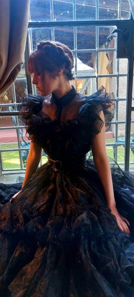 Wednesday Dark Dress Gothic Prom Dress Beautiful Handmade Wednesday Dr Cosplayrr Wednesday Dark Dress Gothic Prom Dress Beautiful Handmade Wednesday Dr Cosplayrr