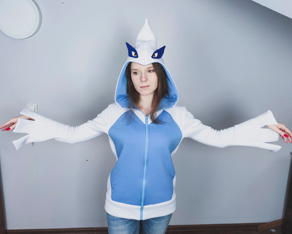 White Legendary Bird male or female cut Cosplay hoodie