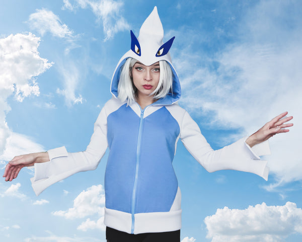 White Legendary Bird male or female cut Cosplay hoodie