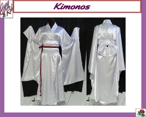 Costume Cosplay Plus Size 16 18 20 22 24 Yae Kurosawa Fatal Frame 2 White Satin Kimono