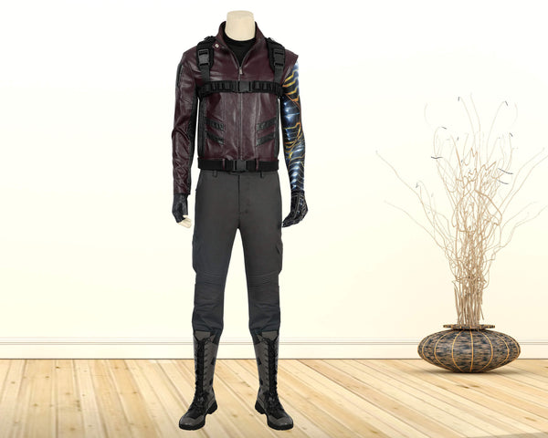 Bucky Barnes The Falcon and the Winter Soldier Halloween Outfit Winter Soldier Costume Cosplay Suit