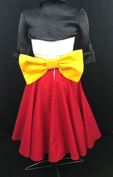 Inspired Bound or Dapper Day Dress Cosplay Women Adult Red and White Mouse
