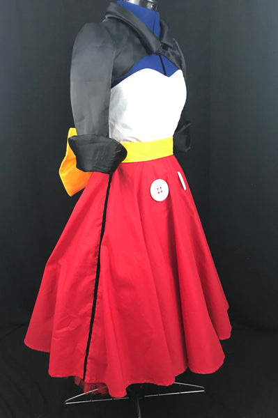 Inspired Bound or Dapper Day Dress Cosplay Women Adult Red and White Mouse