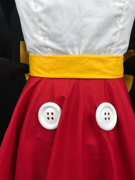 Inspired Bound or Dapper Day Dress Cosplay Women Adult Red and White Mouse