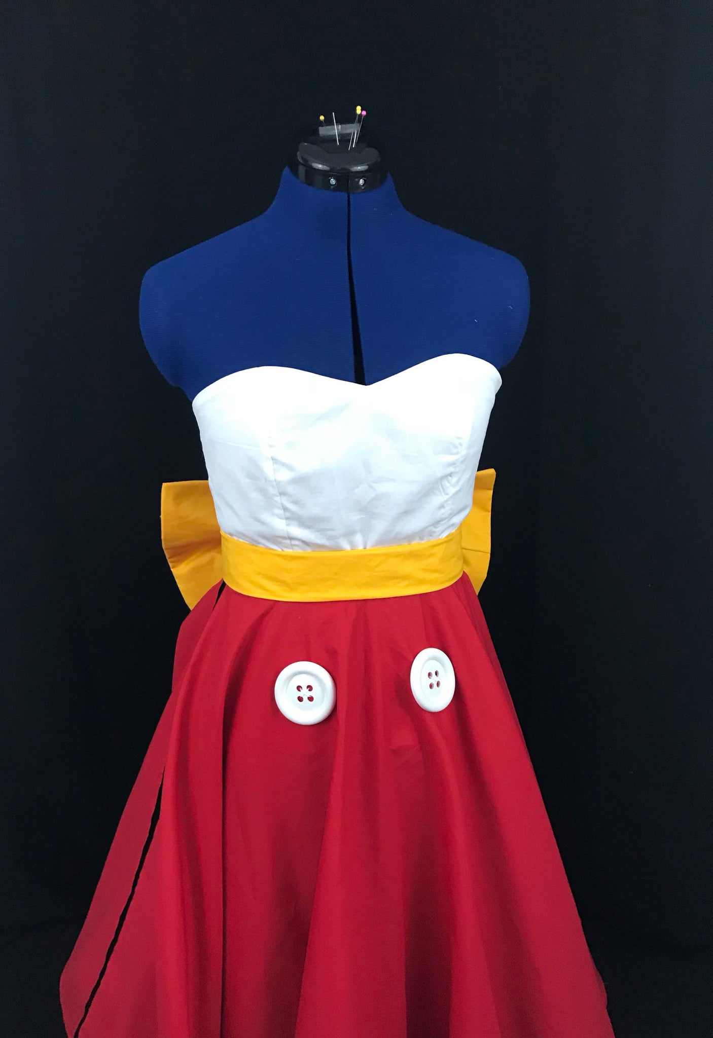 Inspired Bound or Dapper Day Dress Cosplay Women Adult Red and White Mouse