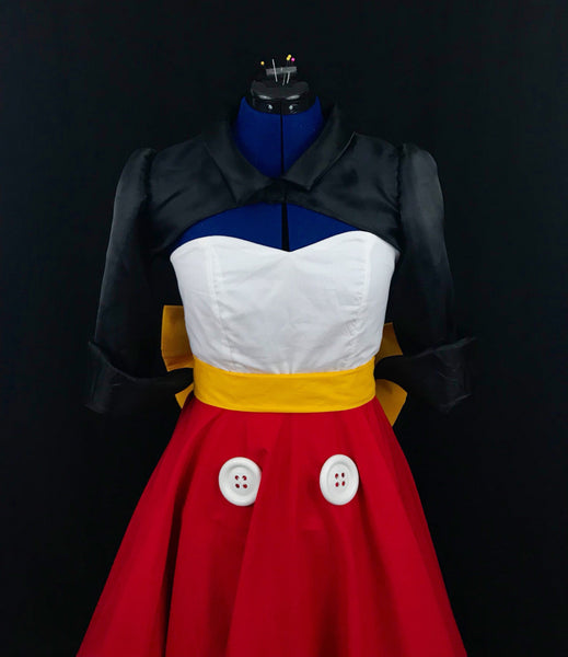 Inspired Bound or Dapper Day Dress Cosplay Women Adult Red and White Mouse