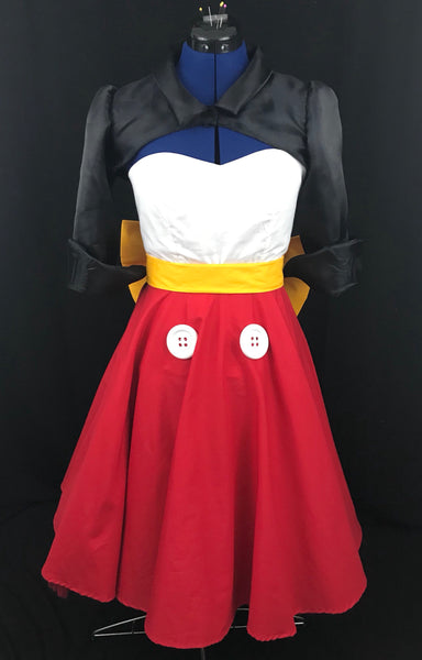 Inspired Bound or Dapper Day Dress Cosplay Women Adult Red and White Mouse