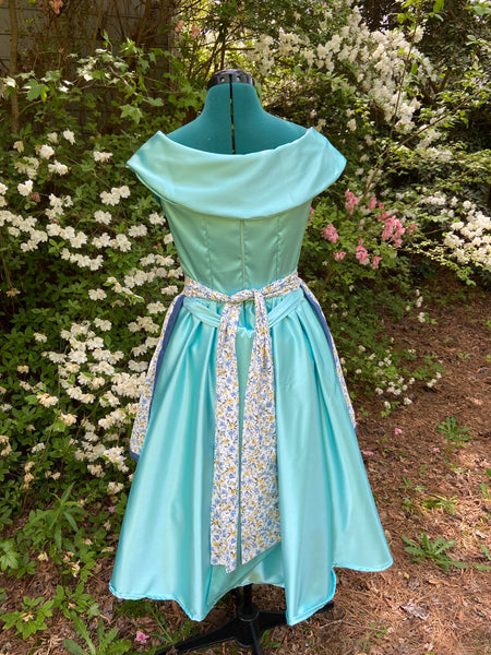 50s Style Dapper Day Dress Cosplay with Bow Women's Custom Adult