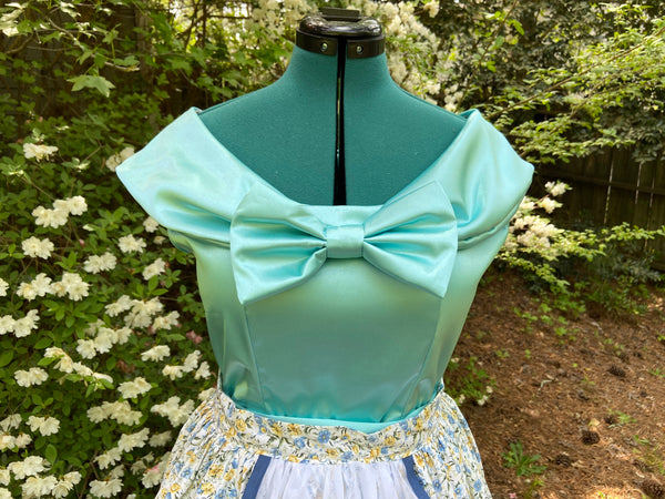 50s Style Dapper Day Dress Cosplay with Bow Women's Custom Adult