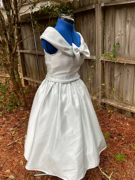 Dapper Day Dress Cosplay with Bow Women's Custom Adult 50s Style