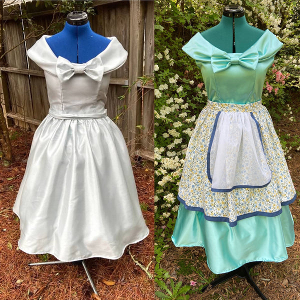 Dapper Day Dress Cosplay with Bow Women's Custom Adult 50s Style