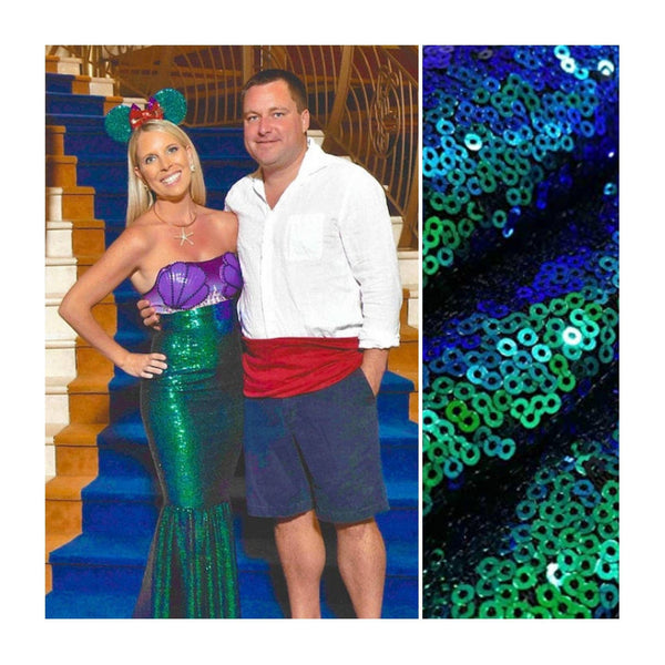 Costume tail sequin skirt Women mermaid