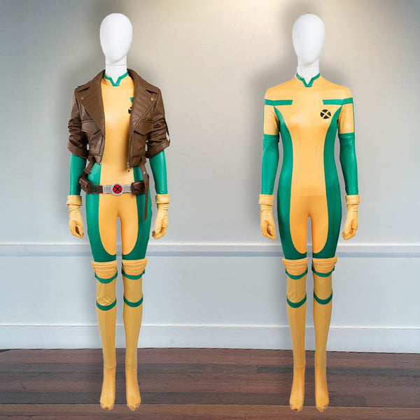 Outfit Anna Marie Raven Halloween Outfit X Men Rogue Cosplay Costume Uniform