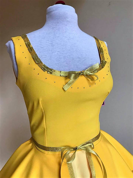 Yellow princess Belle dress Cosplay costume inspired Dress