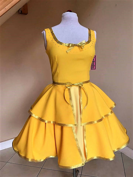 Yellow princess Belle dress Cosplay costume inspired Dress