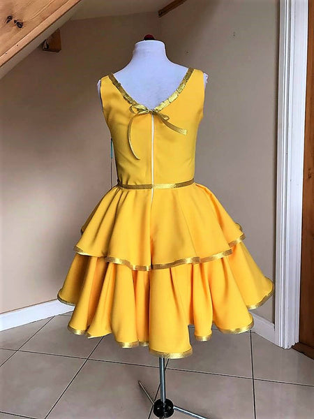 Yellow princess Belle dress Cosplay costume inspired Dress