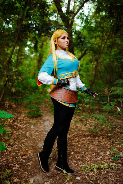 LoZ BOTW clothing Female Character Convent Cosplay Costume Halloween costume Zelda from Breathe of the Wild game Zelda cosplay