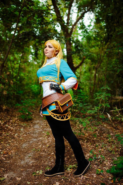 LoZ BOTW clothing Female Character Convent Cosplay Costume Halloween costume Zelda from Breathe of the Wild game Zelda cosplay