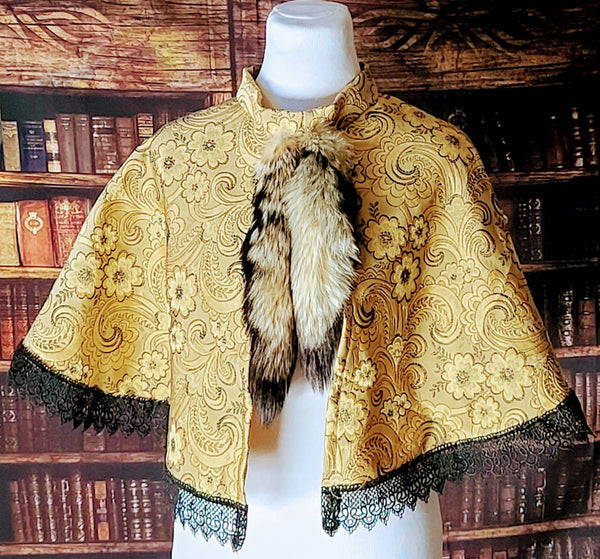 Cape Witch Vampire Gothic Hooded Women M movie theatre masquerade ready to ship Handmade Cloak carnival Costume